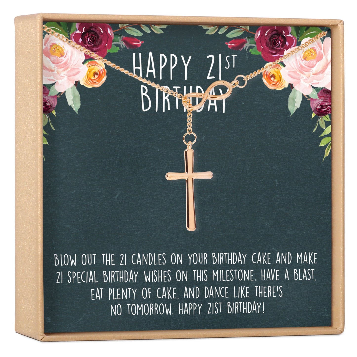 21st Birthday Necklace, Multiple Styles