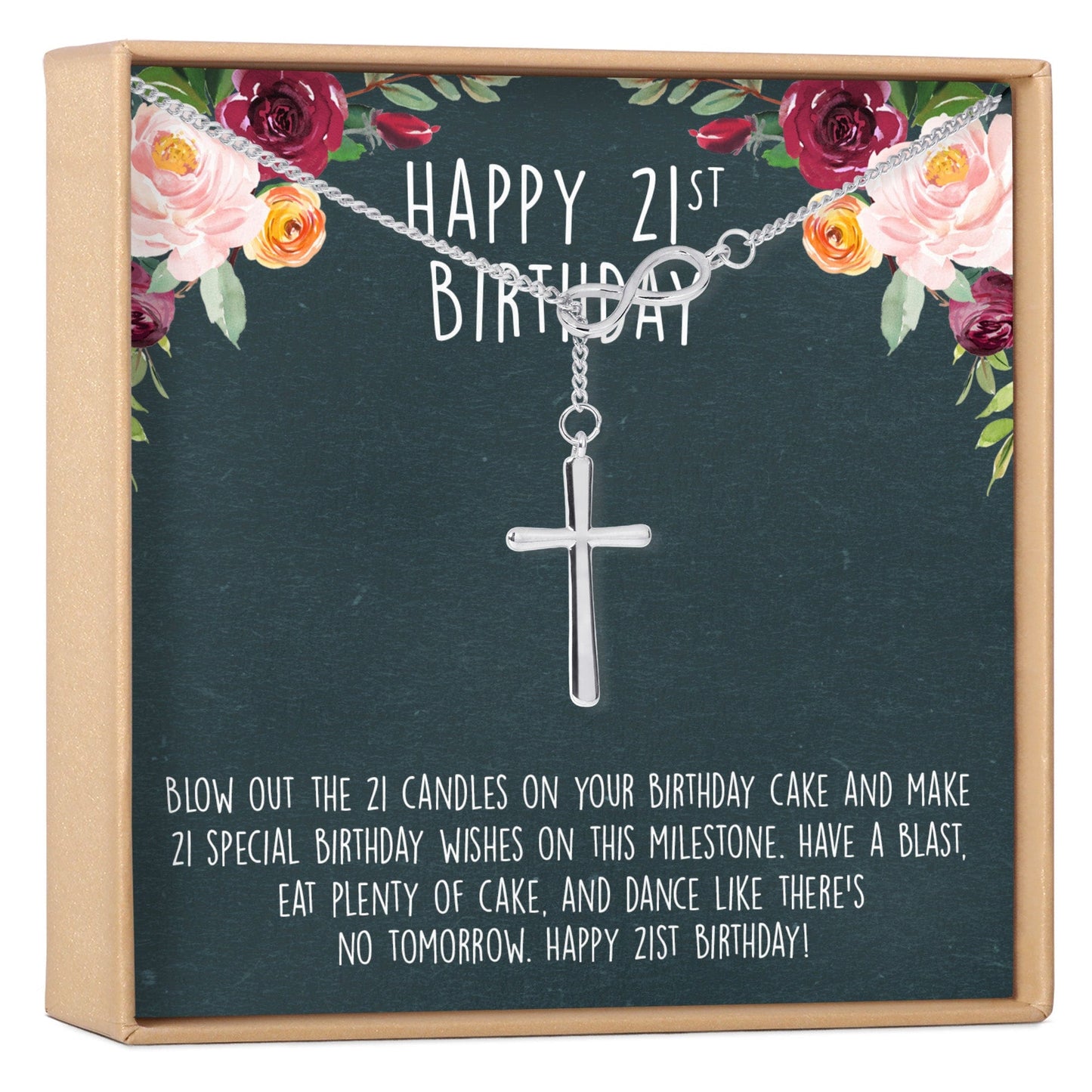 21st Birthday Necklace, Multiple Styles