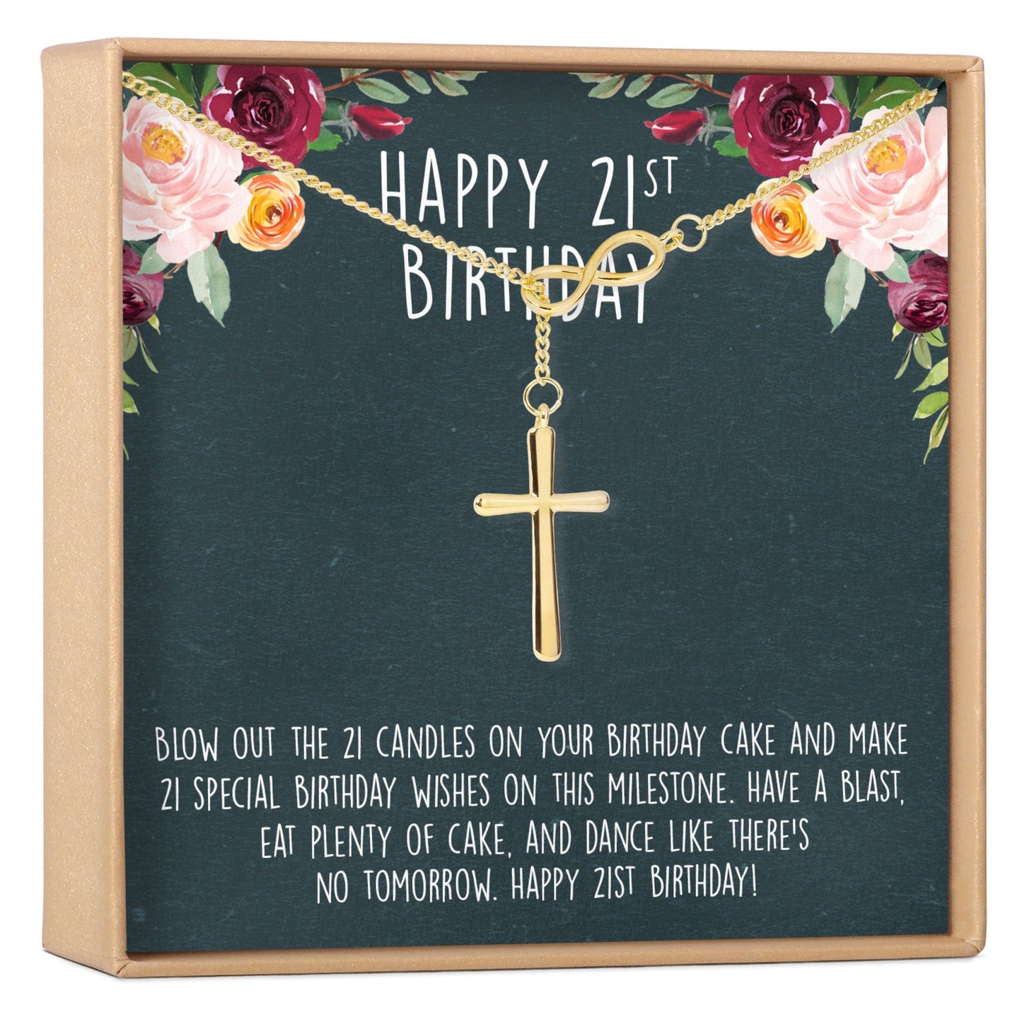 21st Birthday Necklace, Multiple Styles